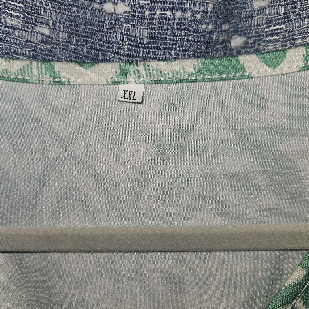 Green Floral Maxi Dress Plus Size XXL - Picture 4 of 5
